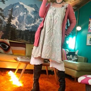 Magnolia Pearl tunic dress soft floral pastel